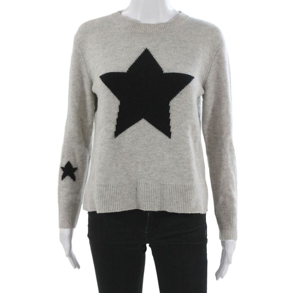 The Cashmere Project Unisex Pullover Gray 100% Cashmere Crewneck Size XS